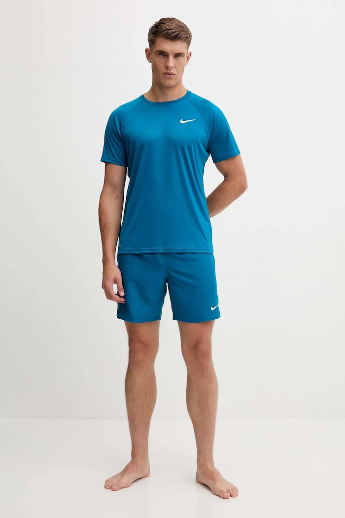 Nike tricou de baie pentru bărbați NESSA586 turcoaz SS26