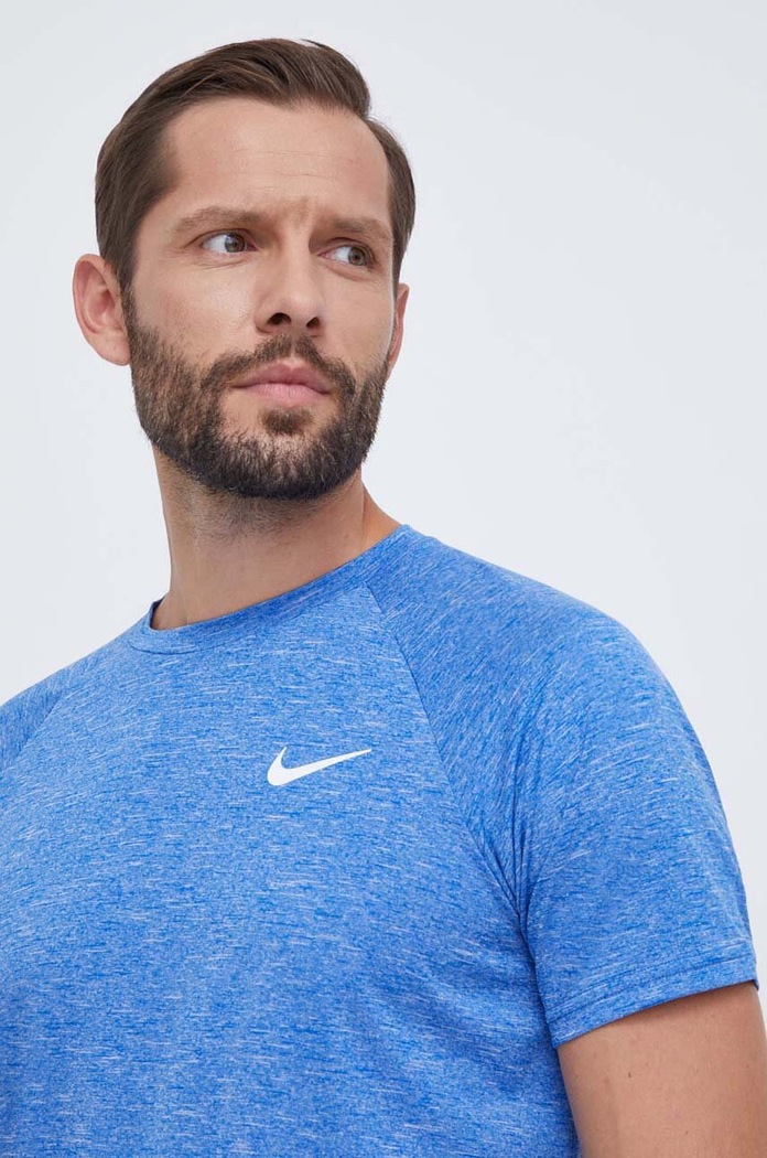 Nike maglietta da bagno da uomo blu NESSA589