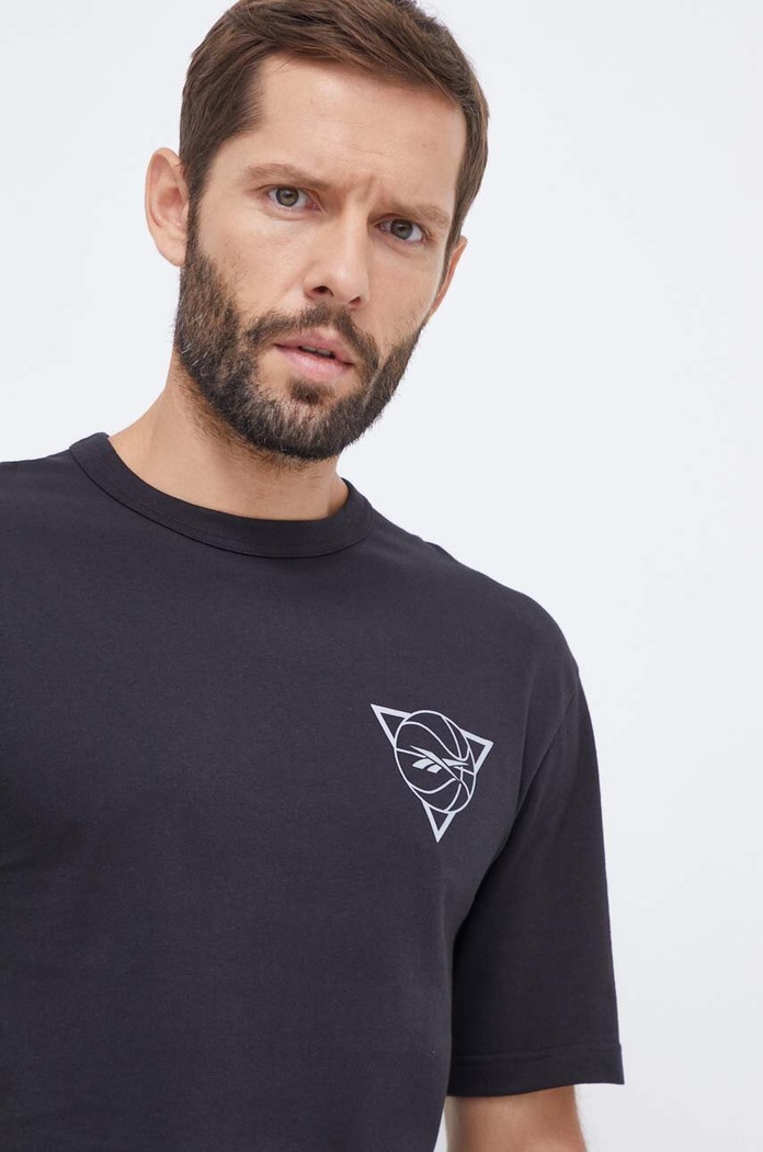 Bavlněné tričko Reebok Classic Basketball černá 100068516
