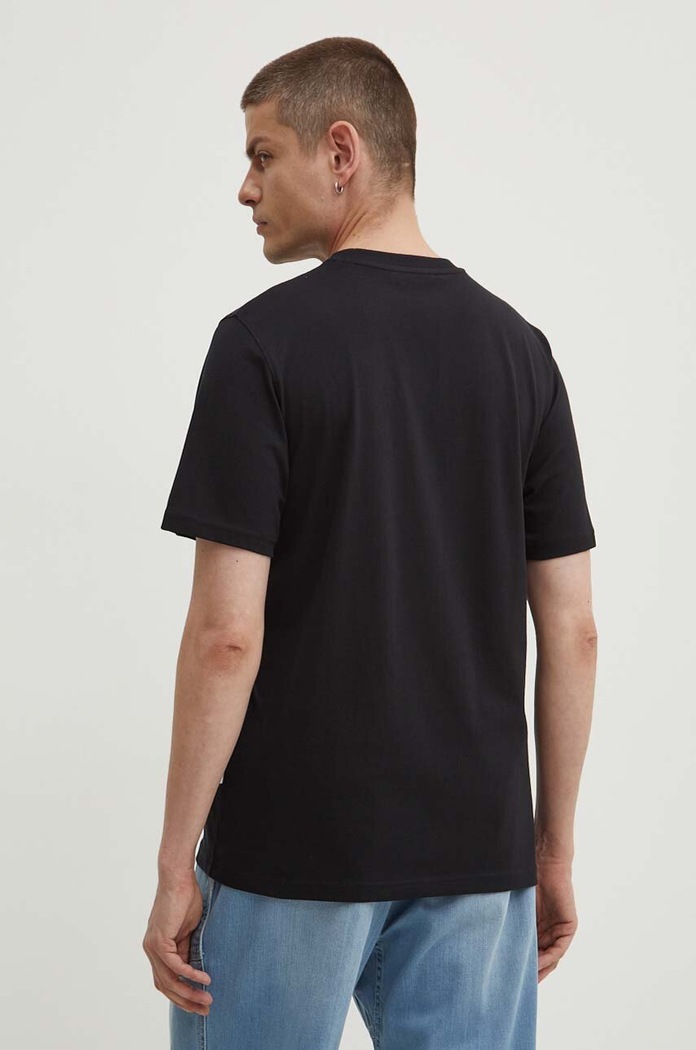 Oblečení Bavlněné tričko Wood Wood Essential Sami Classic T-shirt 20005711.2491 černá