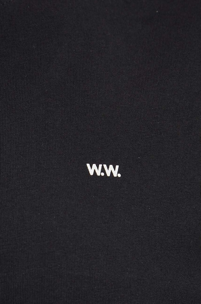 Bavlněné tričko Wood Wood Essential Sami Classic T-shirt 20005711.2491 černá