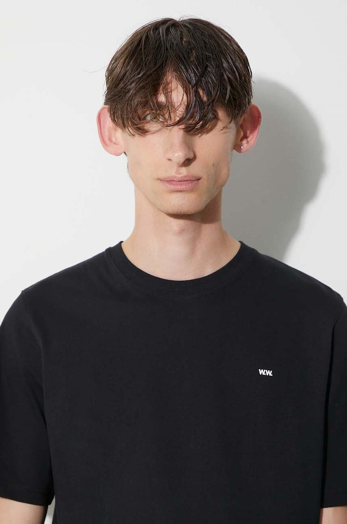 Wood Wood cotton t-shirt Essential sami classic t-shirt 20005711.2491 black