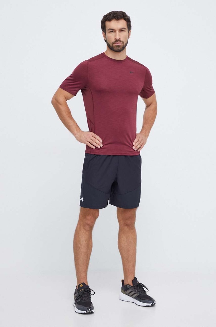 Reebok Tricou de antrenament 100070734 burgundia AW23