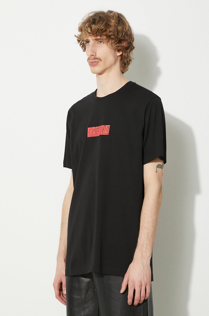 Pamučna majica Maharishi Hanko Organic Printed T-Shirt 1085.BLACK crna