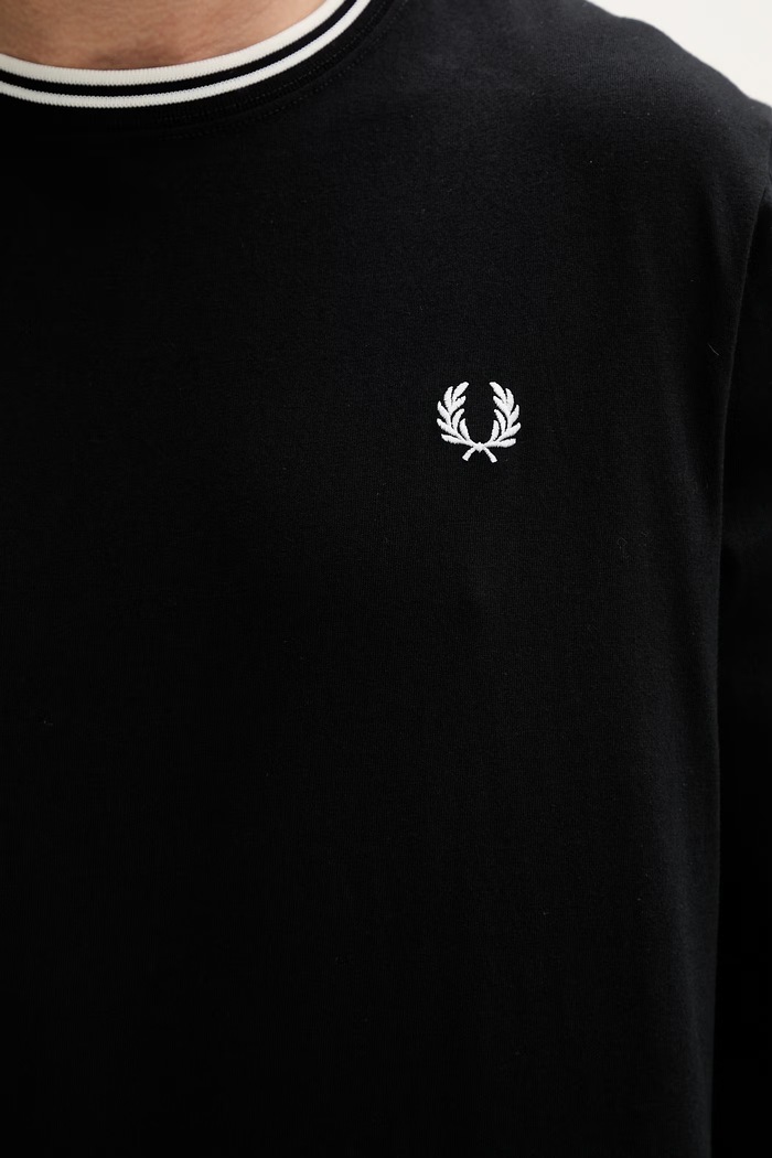 Fred Perry pamut hosszúujjú M9602.102 fekete