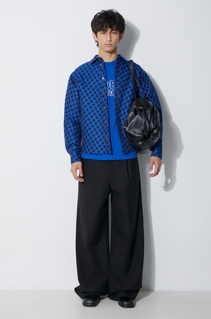 Ader Error t-shirt Edca Logo T-shirt BMADFWTS0104 blue AW23
