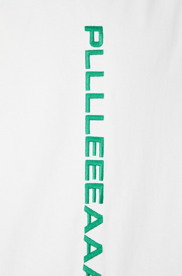 PLEASURES cotton t-shirt Drag Heavyweight Shirt P23W034.WHITE white
