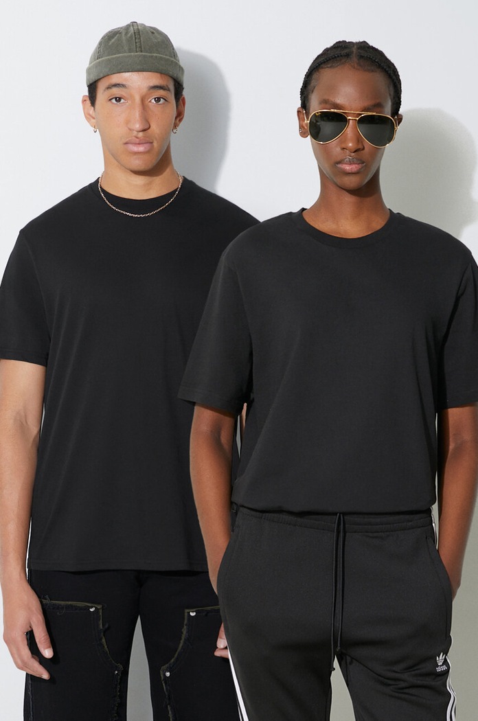 Памучна тениска Carhartt WIP (2 броя) стандартна черен I029370.933XX