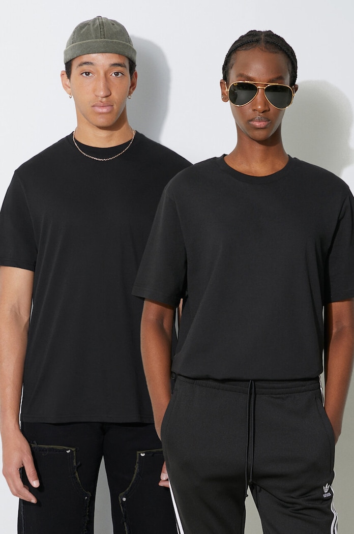 Памучна тениска Carhartt WIP (2 броя) стандартна черен I029370.933XX