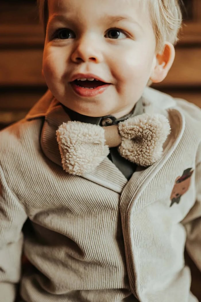 Dětský motýlek Donsje Furro Bow Tie béžová 6027000