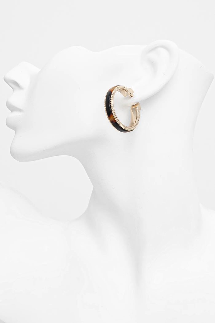 Doplňky Náušnice Lauren Ralph Lauren PE 35MM TORT HOOP 14G00876 zlatá