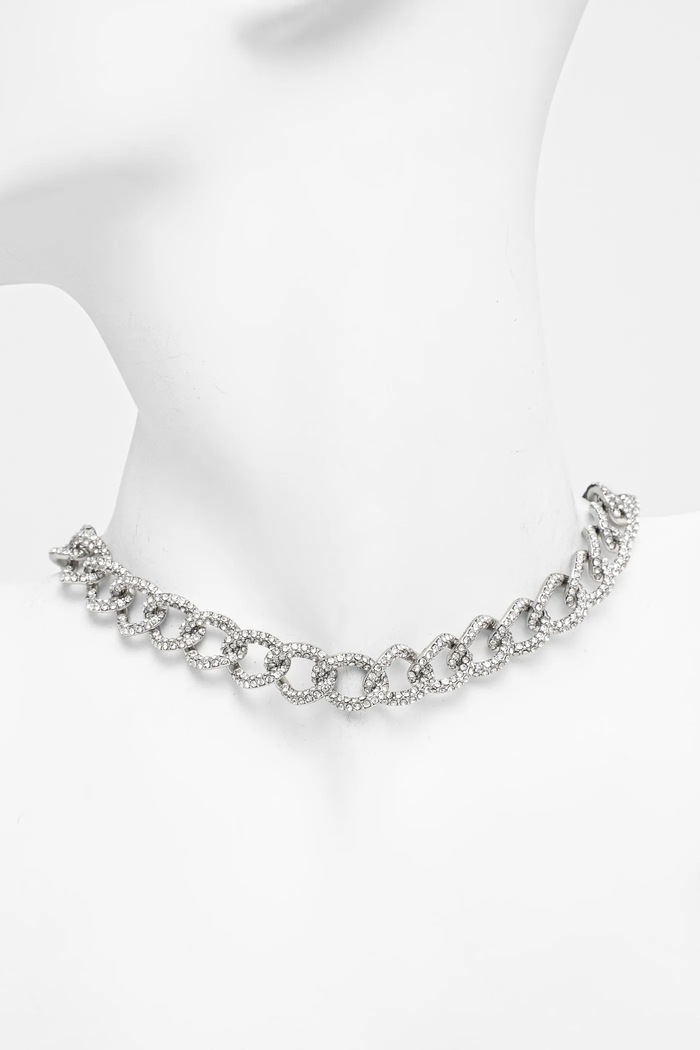 Аксесоари Колие Lauren Ralph Lauren NK 16IN PAVE CURB LINK COLLAR 14N00521 сребърен