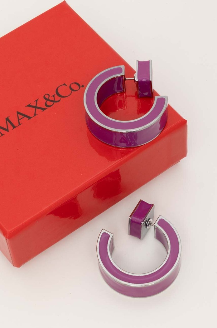 MAX&Co. kolczyki 2426756016200 fioletowy AW24