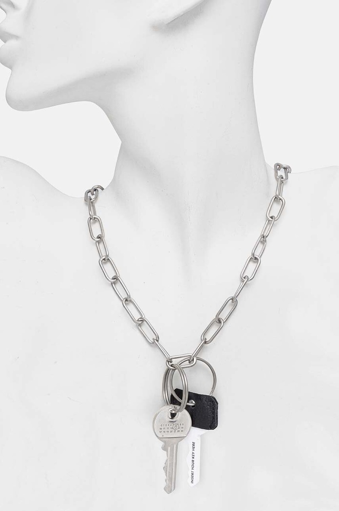 MM6 Maison Margiela Naszyjnik SM7UU0061.P6615 srebrny AW24