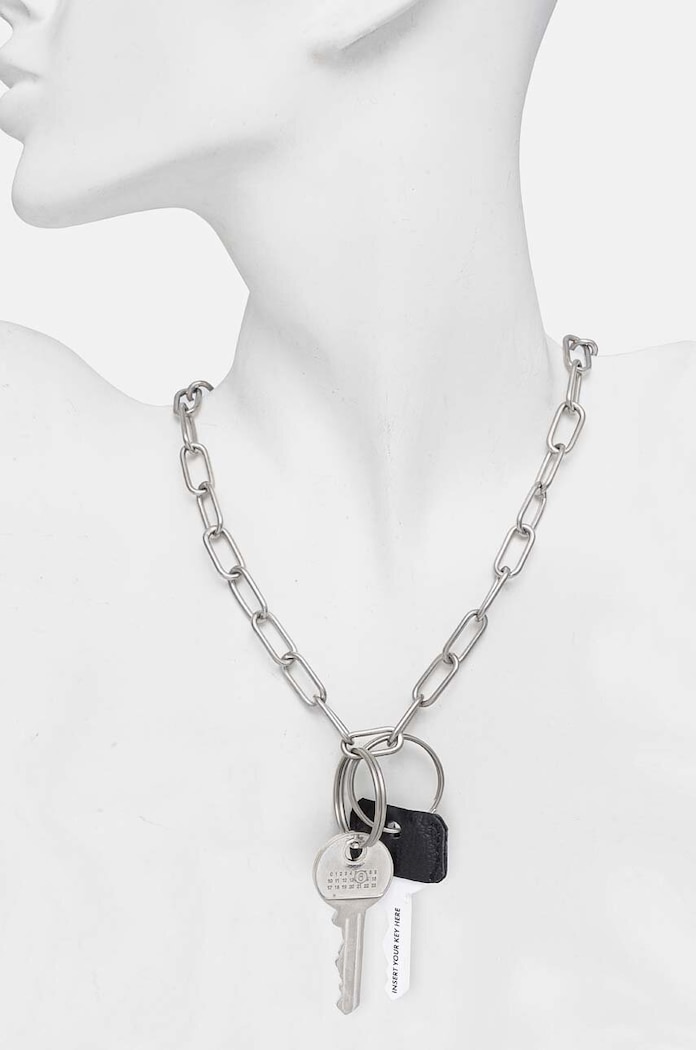 MM6 Maison Margiela Naszyjnik SM7UU0061.P6615 srebrny AW24