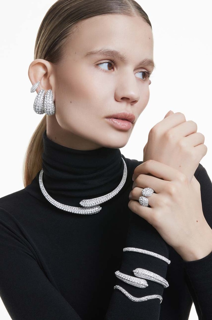 Doplňky Náušnice Swarovski SUBLIMA 5692107 stříbrná