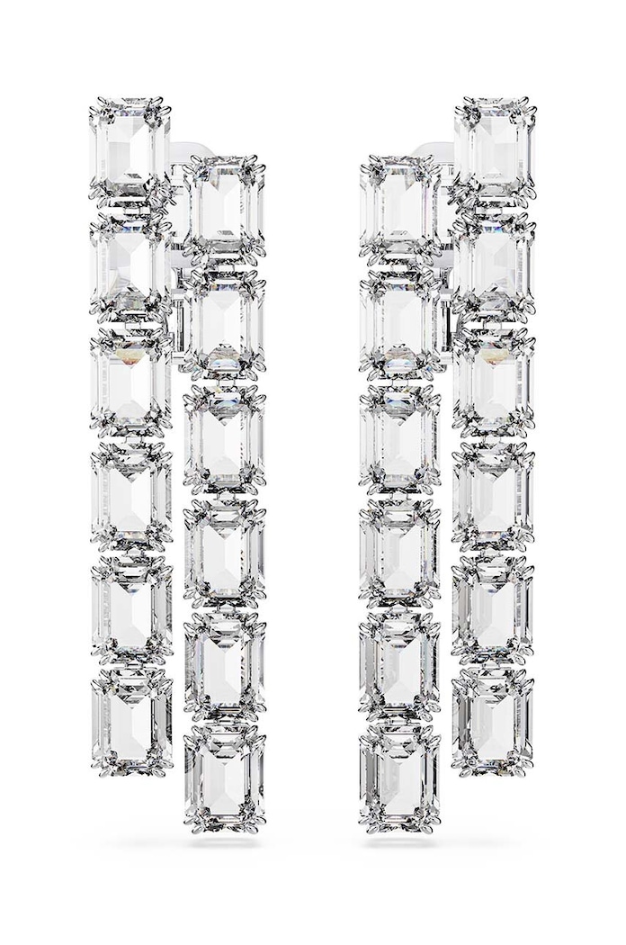 Swarovski clip on MILLENIA Cristal Swarovski argintiu 5696320