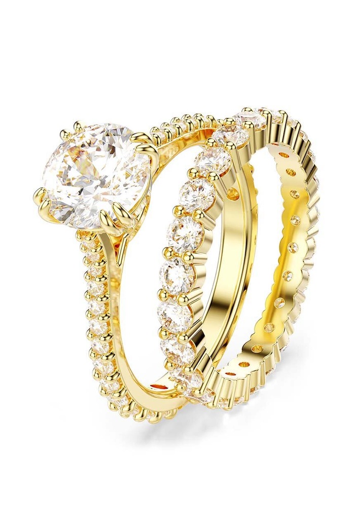 Doplňky Prstýnek Swarovski STILLA 5693507 zlatá