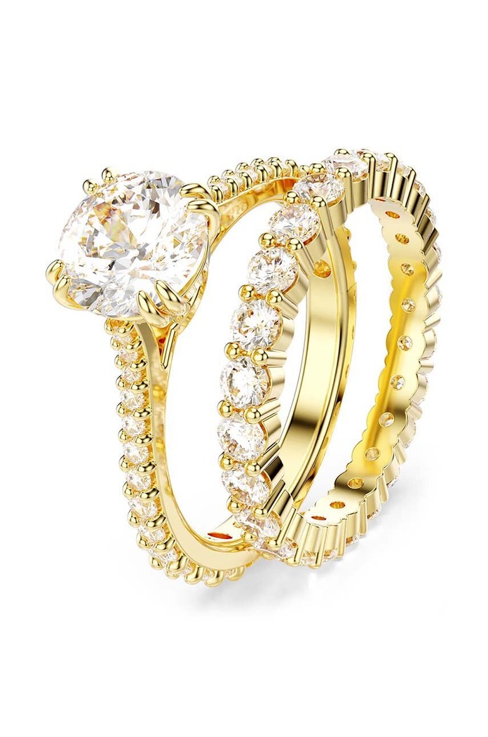 Doplňky Prstýnek Swarovski STILLA 5693510 zlatá