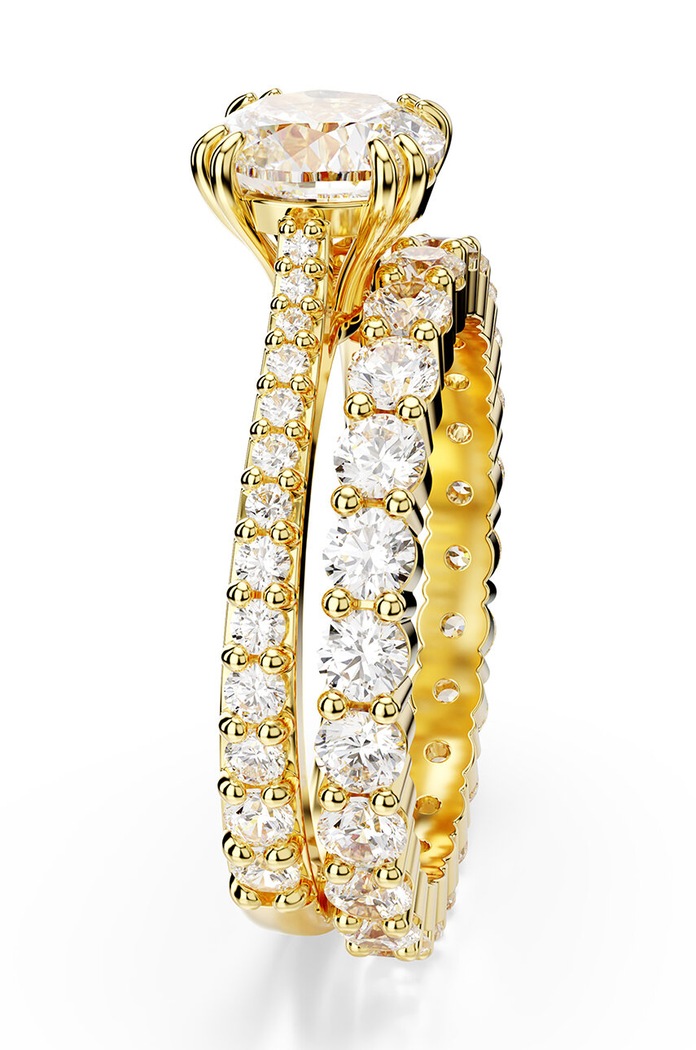 Doplňky Prstýnek Swarovski STILLA 2-pack 5693509 zlatá