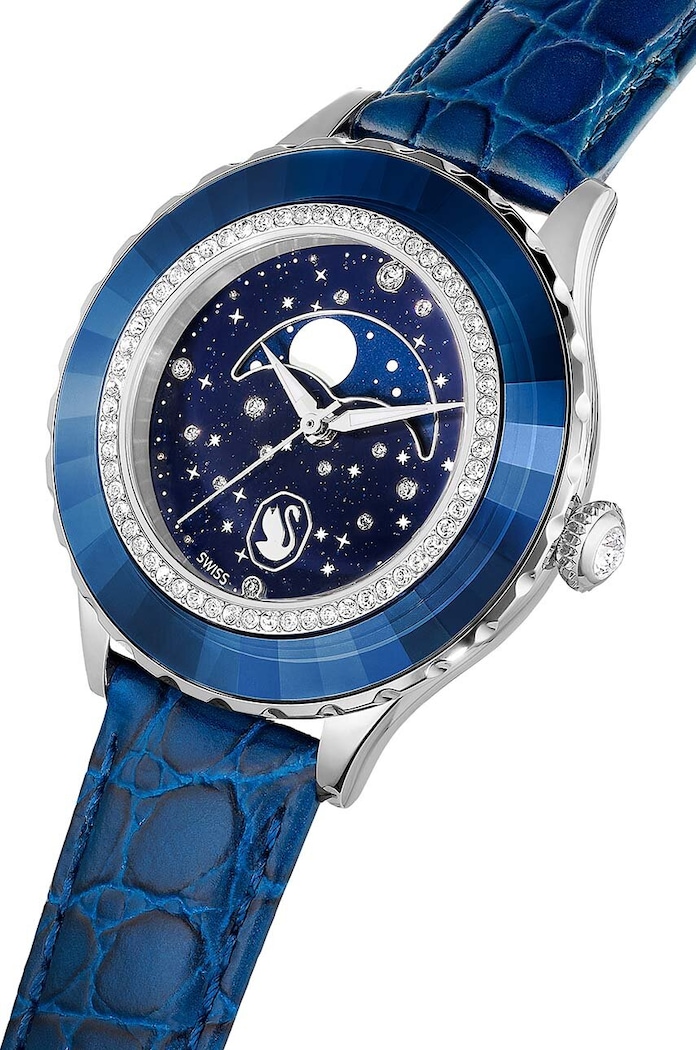 Accesorii Swarovski ceas OCTEA MOON 5677494 bleumarin