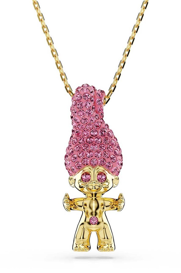 Swarovski naszyjnik GOOD LUCK TROLLS kryształ Swarovskiego złoty 5691940