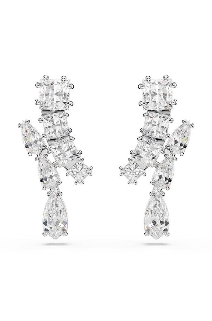 Náušnice Swarovski MATRIX krystal Swarovski stříbrná 5700418