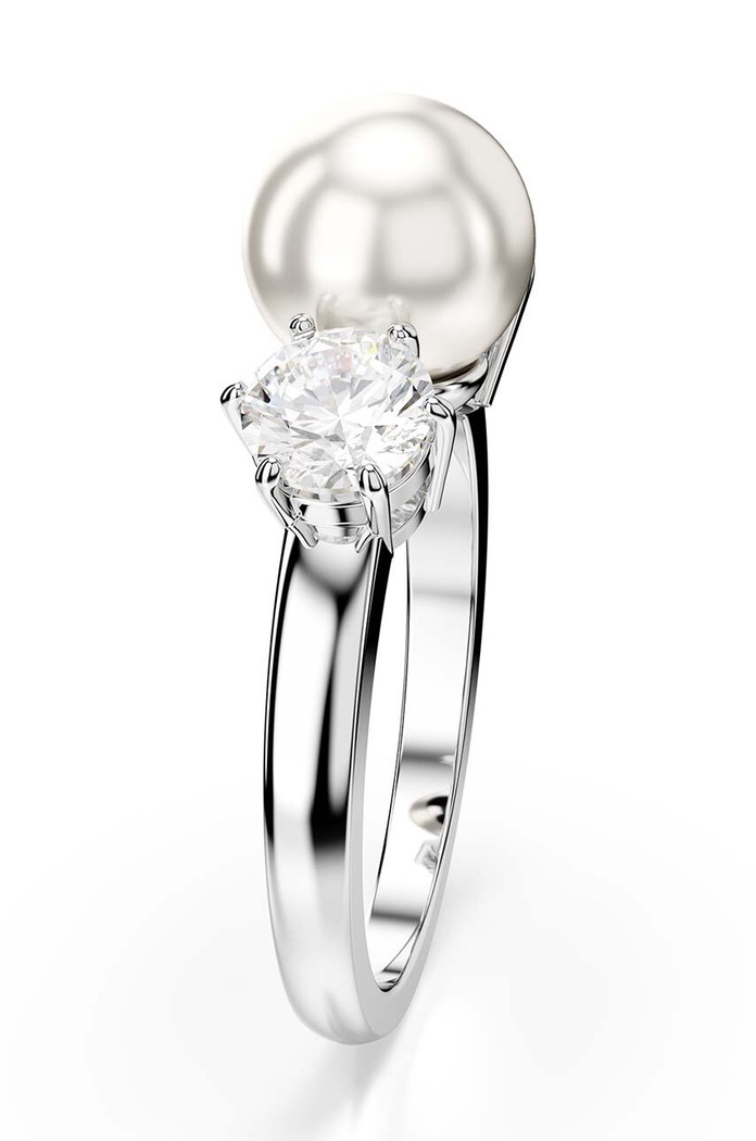 Doplňky Prstýnek Swarovski MATRIX 5689628 stříbrná