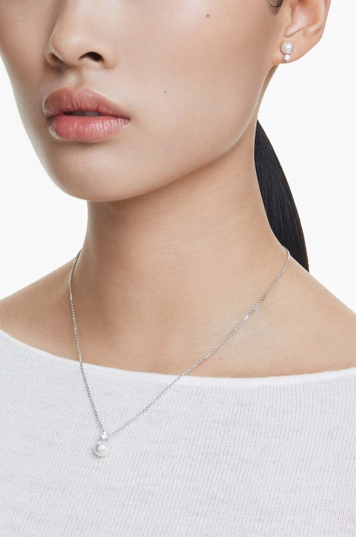 Swarovski naszyjnik i kolczyki MATRIX 5689624 srebrny