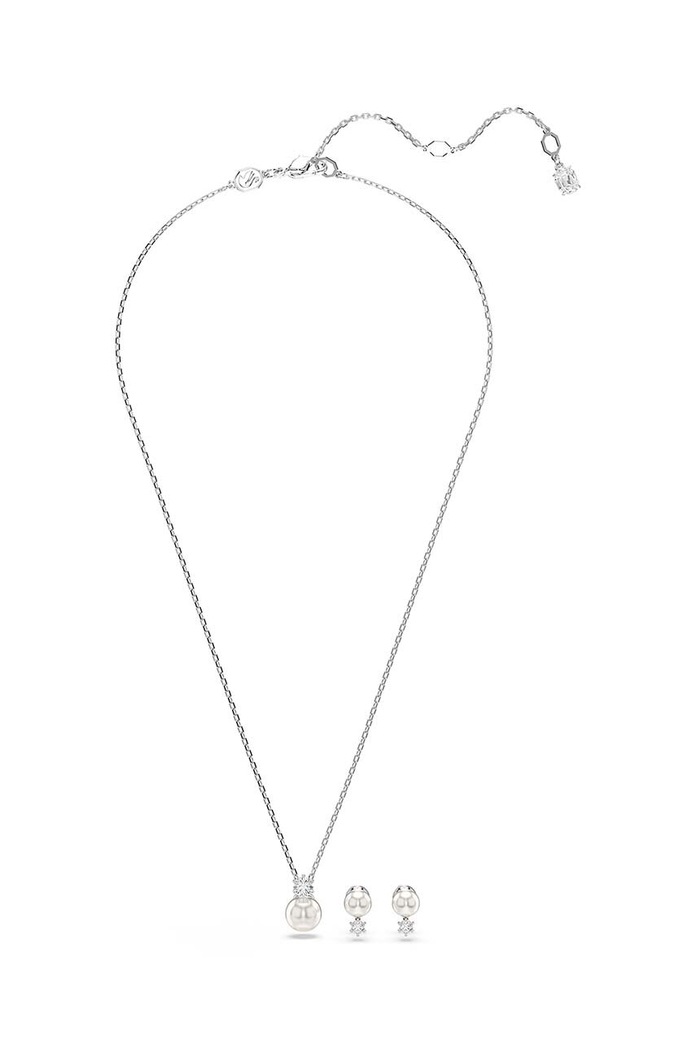 Swarovski naszyjnik i kolczyki MATRIX 5689624 srebrny AA00