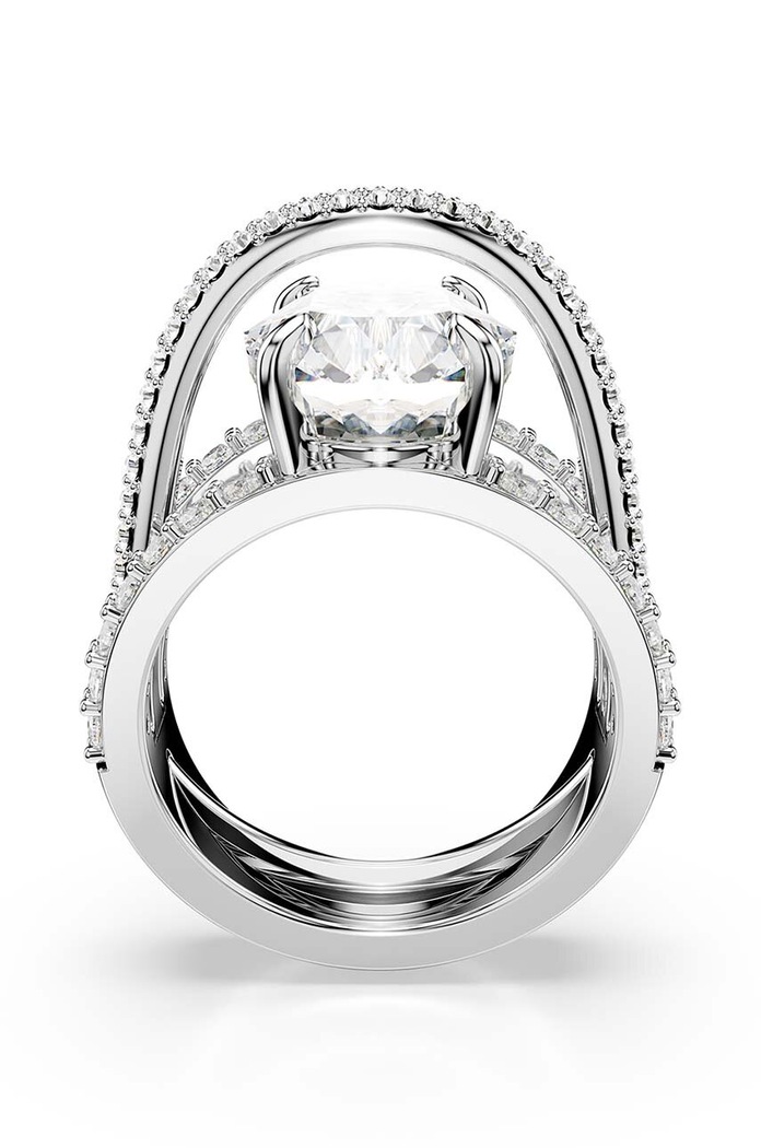 Prsteň Swarovski HYPERBOLA strieborná 5698476