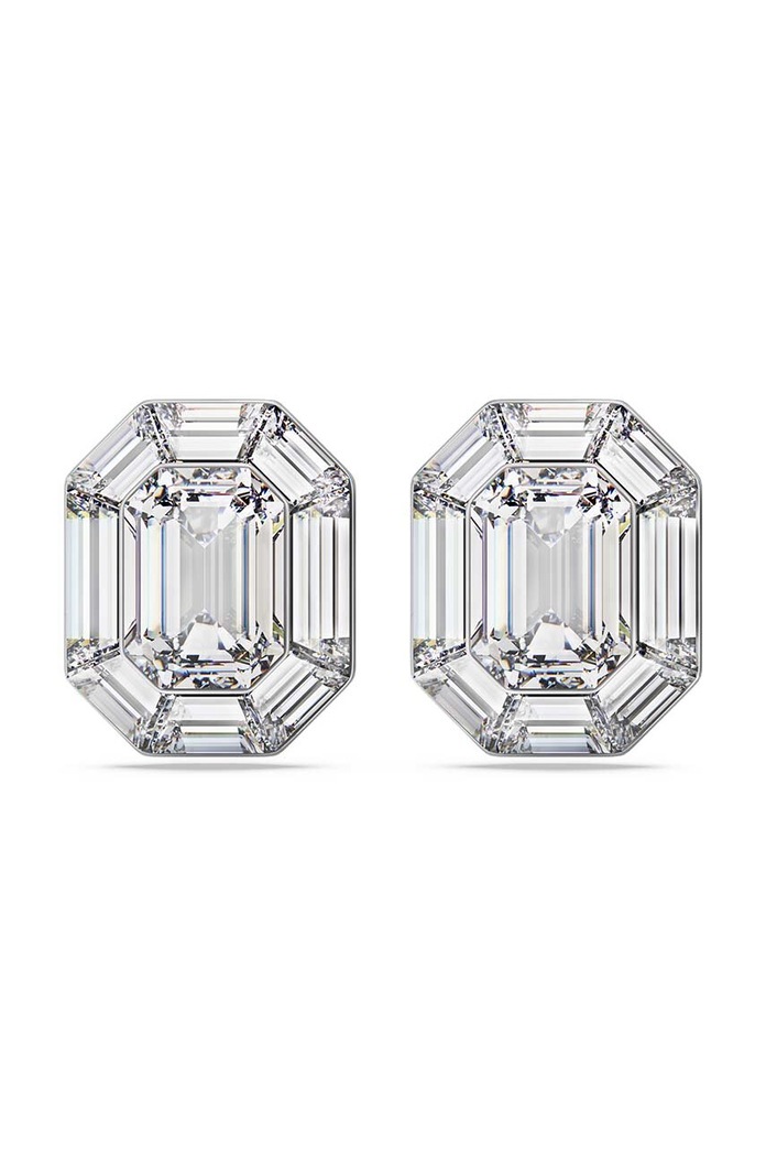 Swarovski clip on LUCENT Cristal Swarovski argintiu 5698525