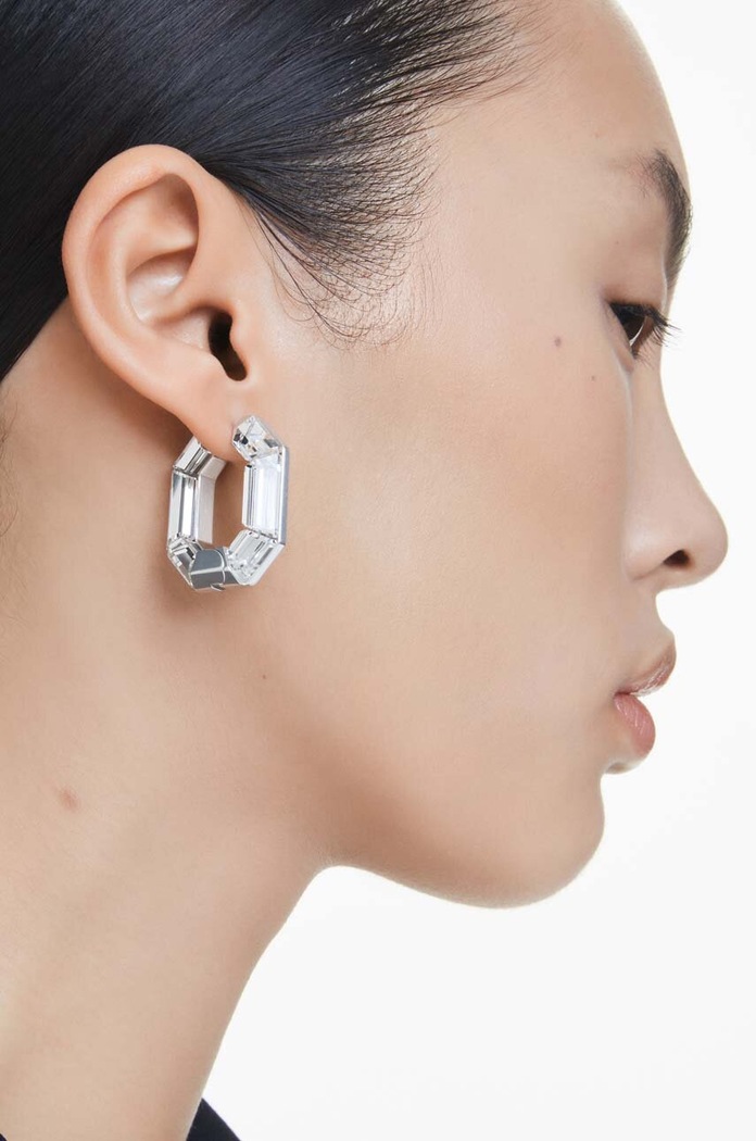 Swarovski cercei LUCENT 5696289 argintiu AW24