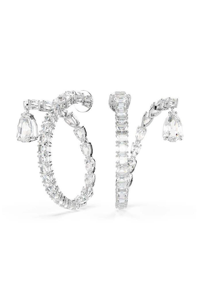 Swarovski cercei MATRIX 5692524 argintiu AW24