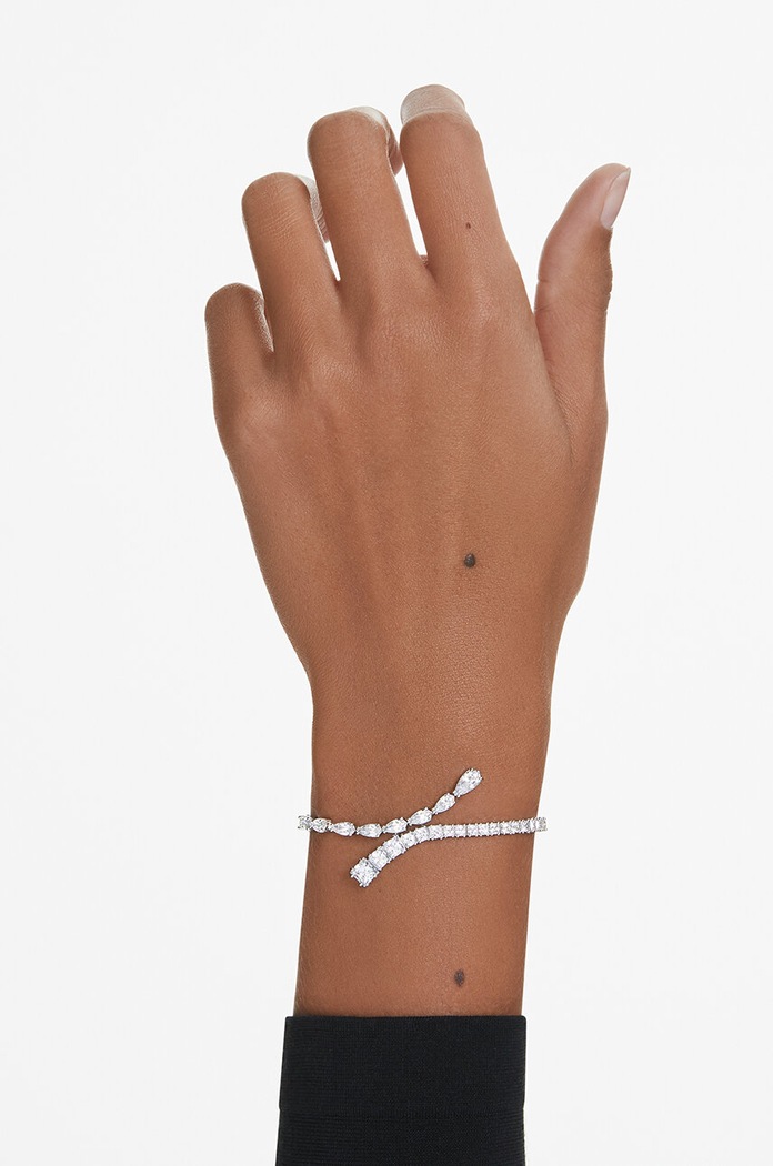 Swarovski bratara MATRIX 5693154 argintiu