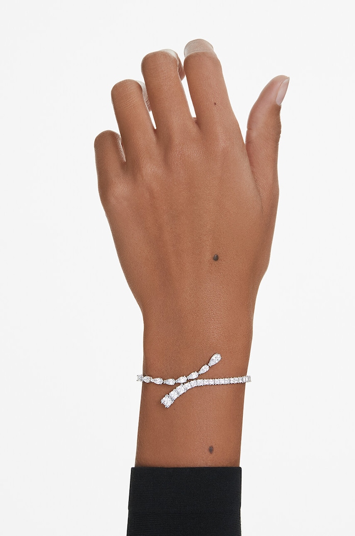 Swarovski bratara MATRIX 5693154 argintiu