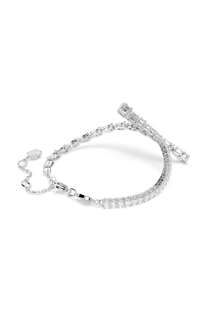 Swarovski bratara MATRIX argintiu 5693154