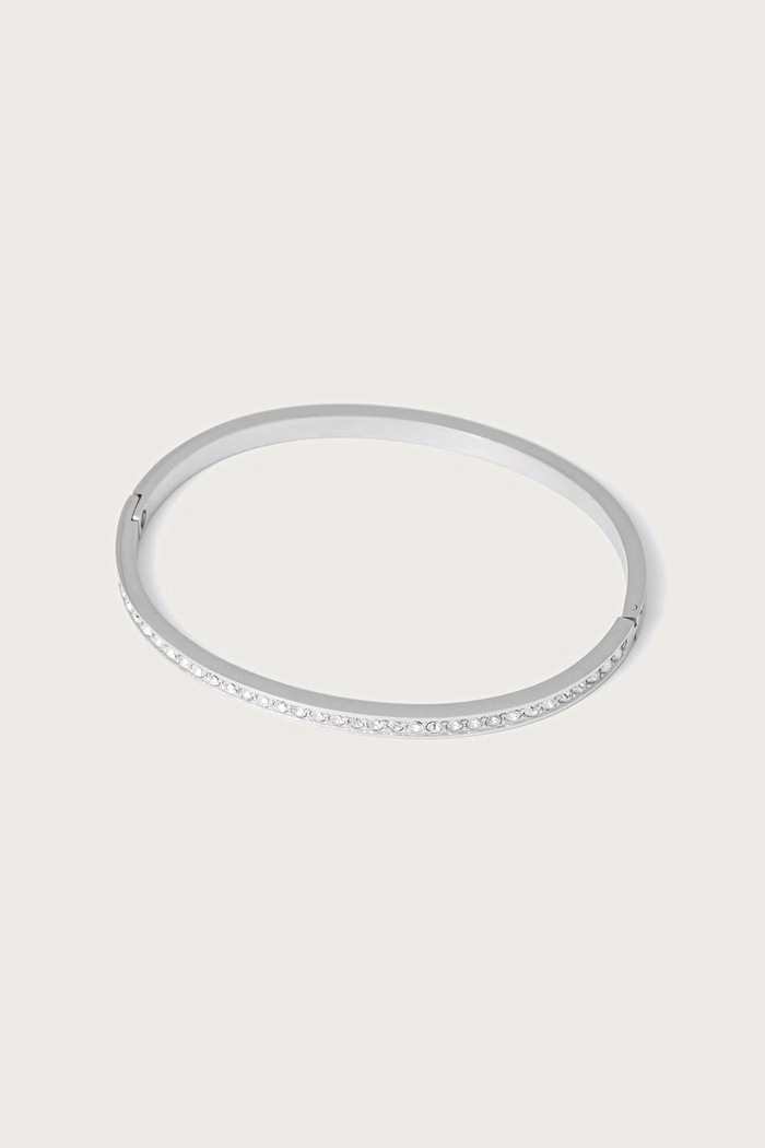 Guess Bransoletka damska ze stali nierdzewnej srebrny JUBB02.248JW