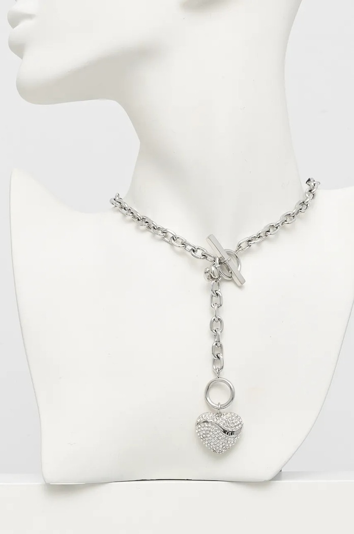 Dodaci Ogrlica Guess JUBN04.494JW srebrna