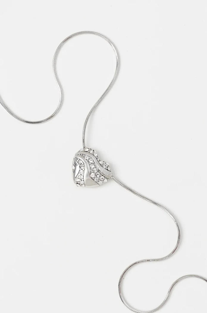 Guess colier JUBN04.501JW argintiu AW25