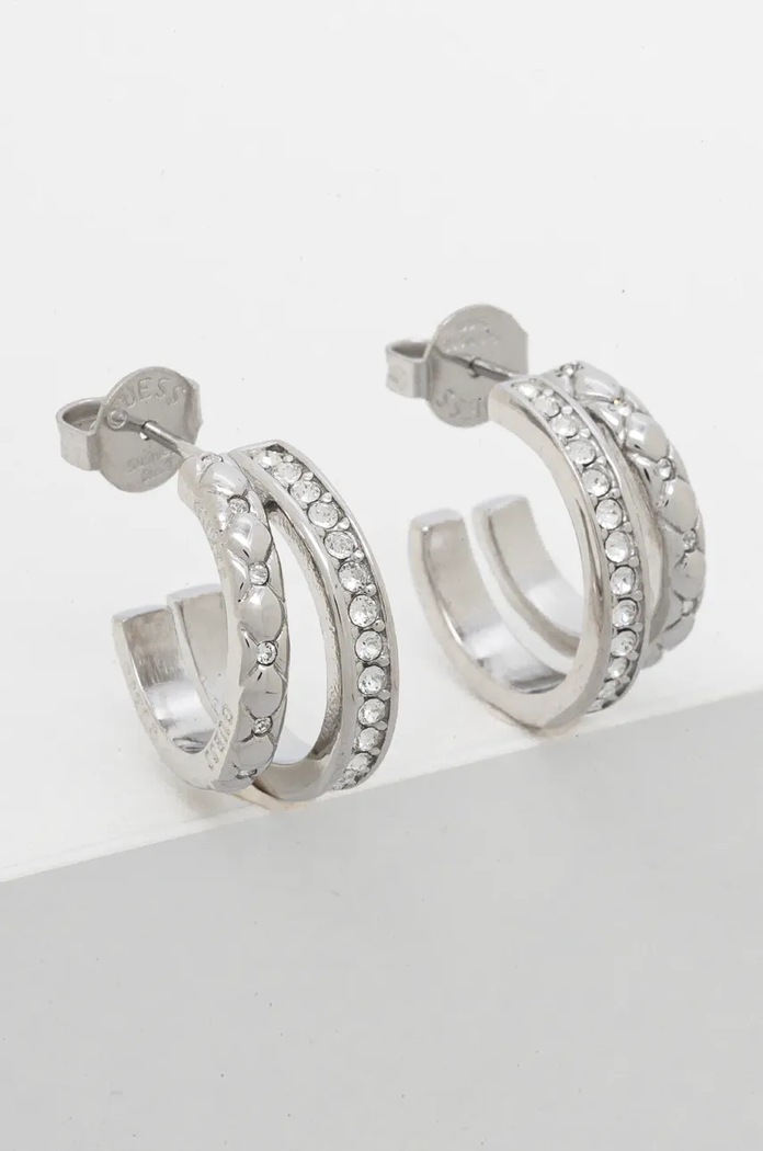 Σκουλαρίκια Guess Συσκευασία Δώρου ασημί JUBE04.587JW