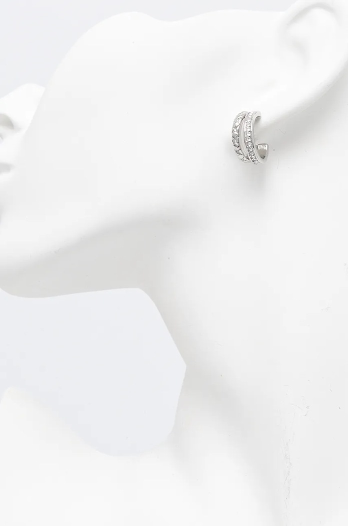 Αξεσουάρ Σκουλαρίκια Guess JUBE04.587JW ασημί