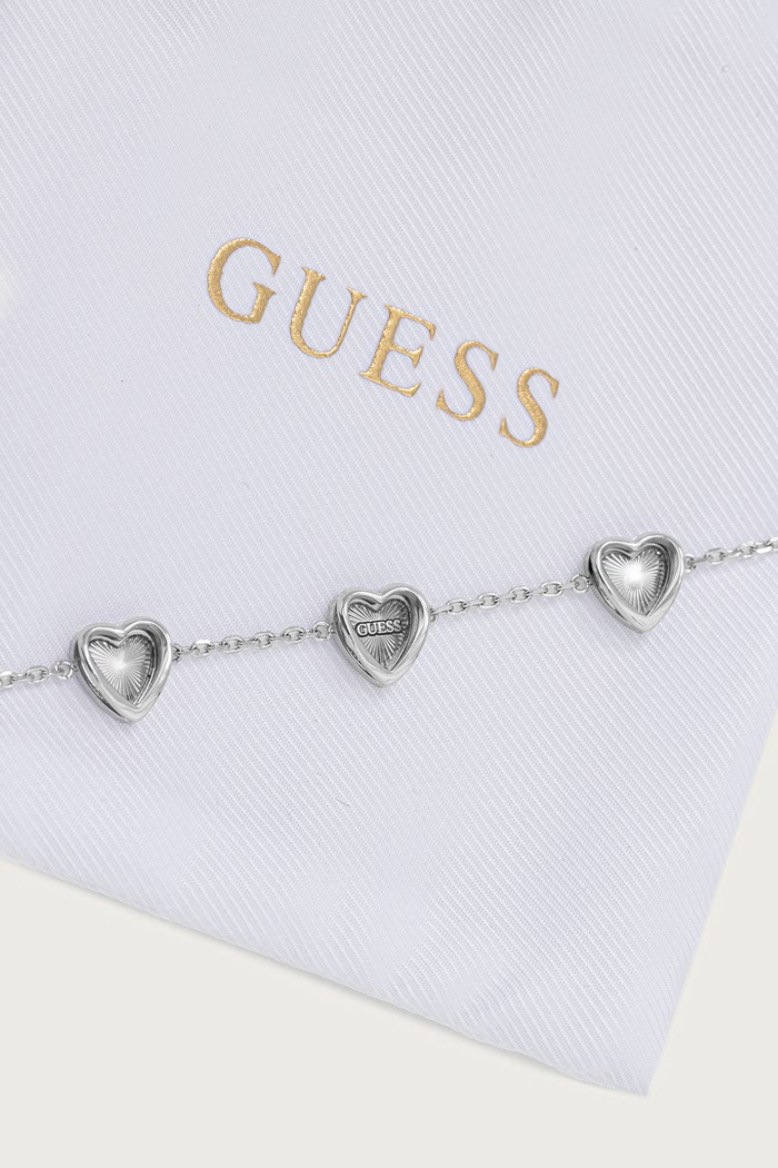 Doplňky Guess Náramek dámský z nerezové oceli JUBB04.611JW stříbrná