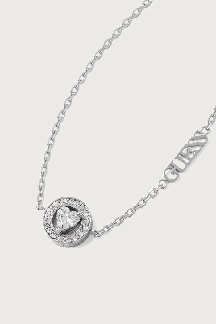 Guess Bransoletka damska ze stali nierdzewnej JUBB04.668JW srebrny AW25