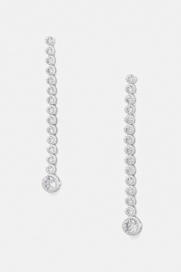 Σκουλαρίκια Lauren Ralph Lauren ζιρκόνια ασημί 14G00883