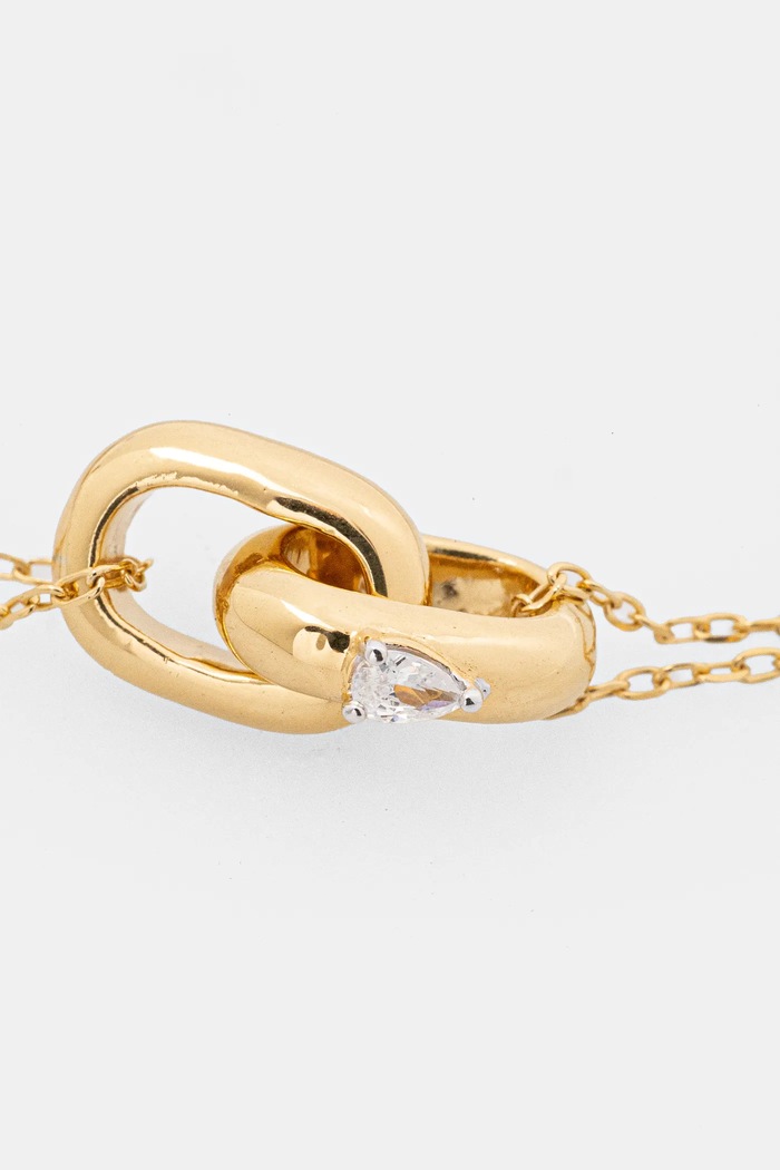 Stříbrný náramek Guess JSBB04.555JW zlatá AW24