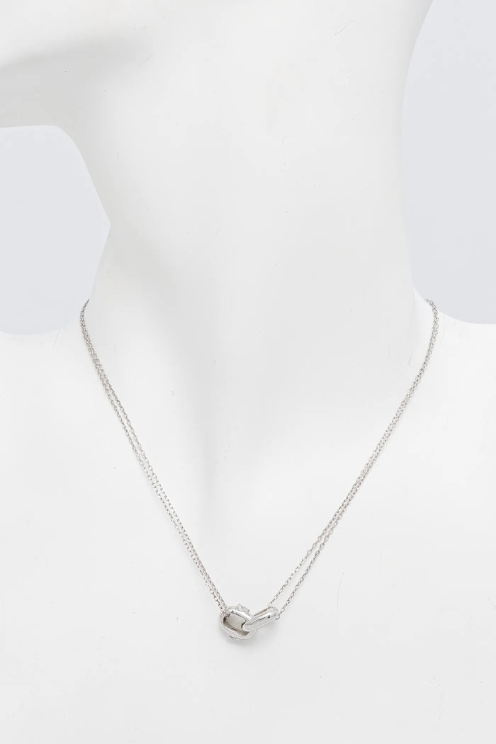Stříbrný náhrdelník Guess JSBN04.558JW stříbrná AW24