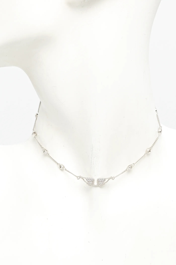 Accesorii ZADIG&VOLTAIRE colier OWJW00632 argintiu