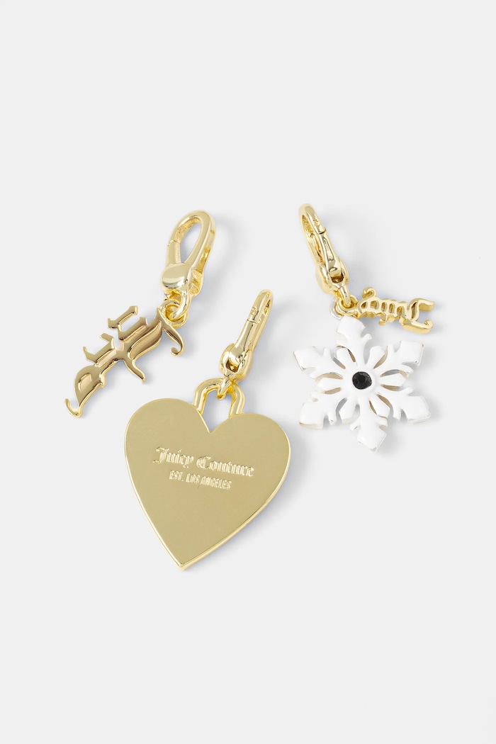 Charms Juicy Couture SERINA CHRISTMAS CHARM SET 3-pack zlata JCJCH222059.453