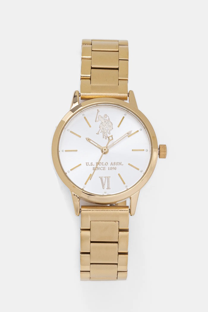 Ρολόι U.S. Polo Assn. EVELYN χρυσαφί USP8049YG
